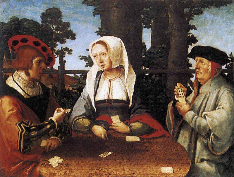 Lucas van Leyden Card Players oil painting picture